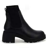 Women's Halona Leather Ankle Boot - Black