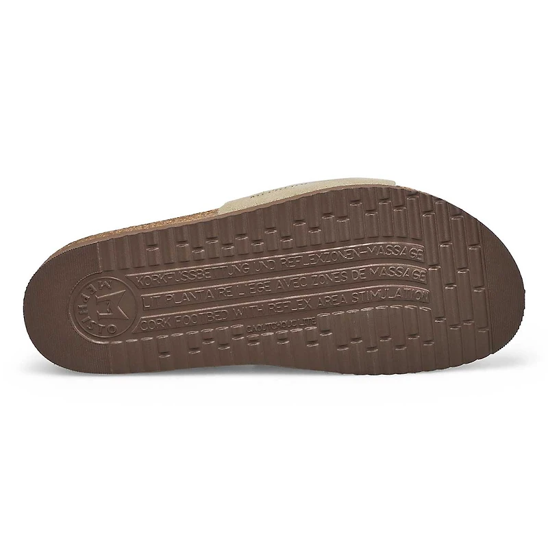 Women's Hanik Cork Footbed Slide Sandal - Black