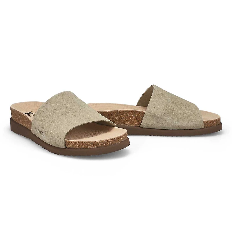 Women's Hanik Cork Footbed Slide Sandal - Black