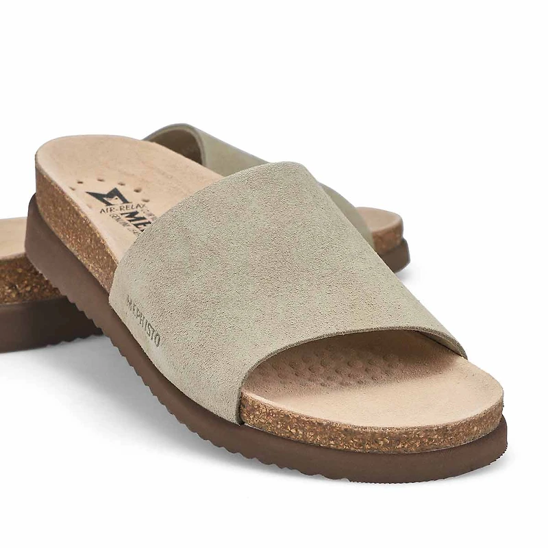 Women's Hanik Cork Footbed Slide Sandal - Black