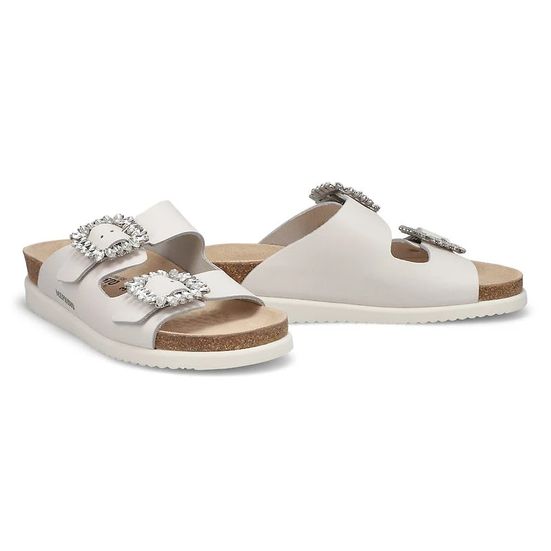 Women's Hazina Cork Footbed 2 Strap Sandal - White