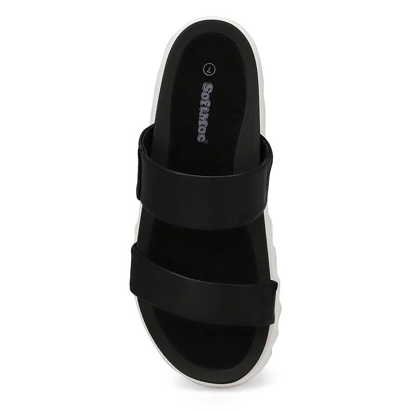 Women's Helaena 2 Strap Leather Sandal - Black