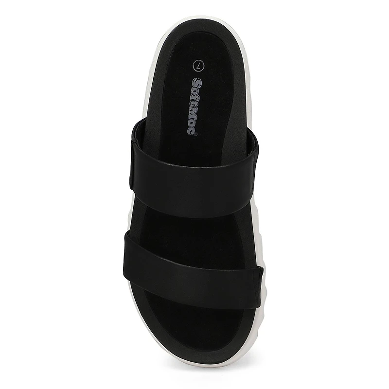 Women's Helaena 2 Strap Leather Sandal - Black