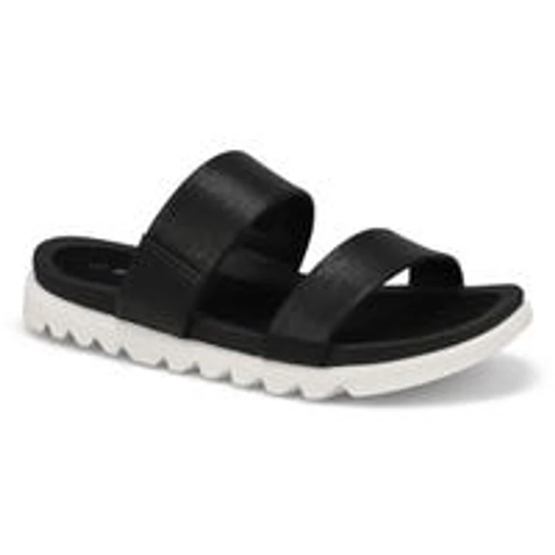 Sandale en cuir  2 brides HELAENA, noir, femmes