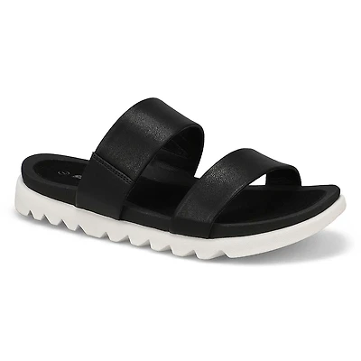 Women's Helaena 2 Strap Leather Sandal - Black