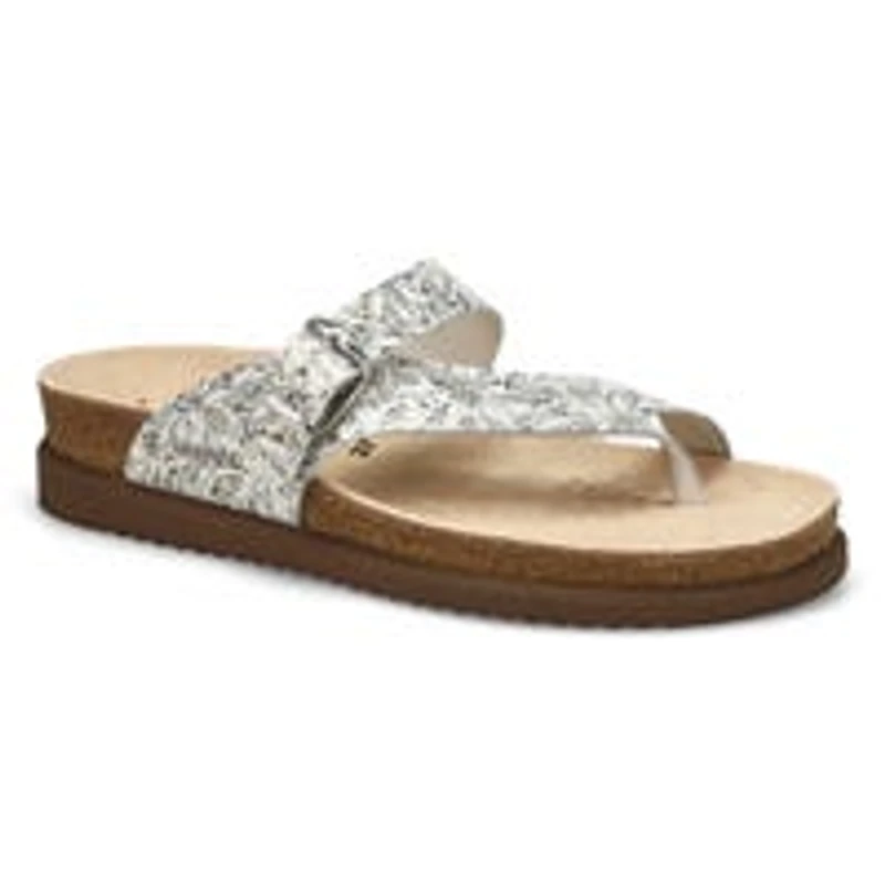 Women's Helen Footbed Toe Loop Sandal - Beige/Gold