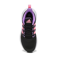 Girls' FortaRun 2.0 Sneaker - Black/Pink