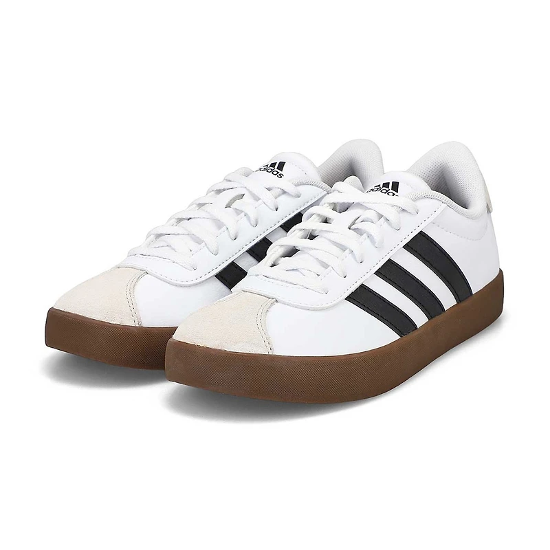 Kids' VL Court 3.0 Lace Up Sneaker - White/Black/G