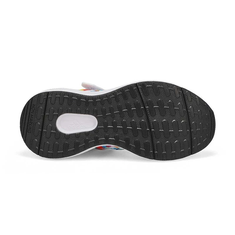 Kids' FortaRun 2.0 EL K Sneaker - White/Black/Gree