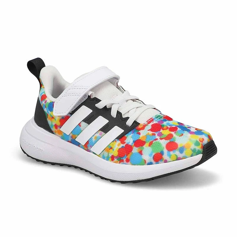 Kids' FortaRun 2.0 EL K Sneaker - White/Black/Gree
