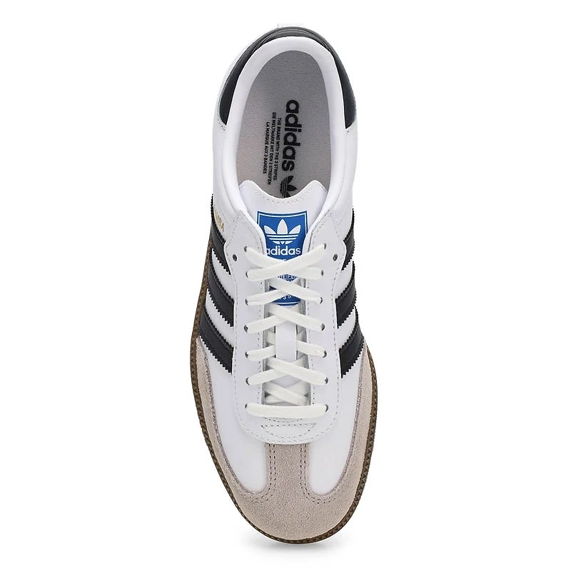 Kids' Samba OG J Lace Up Sneaker - White/Black/Gu