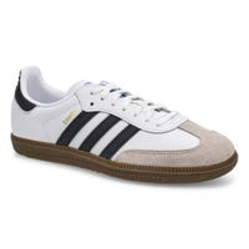 Kids' Samba OG J Lace Up Sneaker - White/Black/Gu