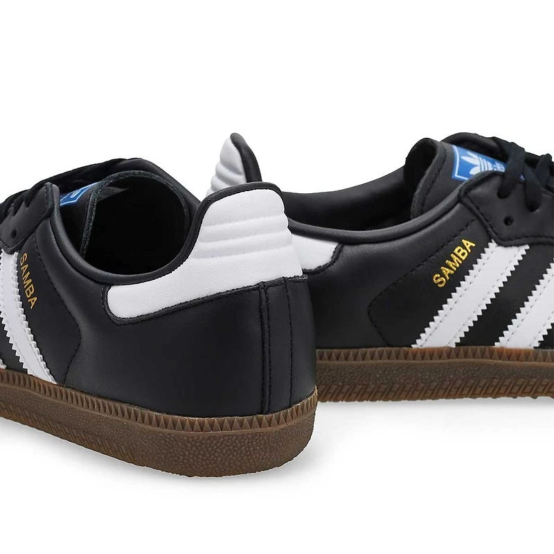 Kids'  Samba OG J Lace Up Sneaker - Black/White/Gu