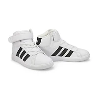 Kids'  Grand Court Mid K Sneaker - White/Black