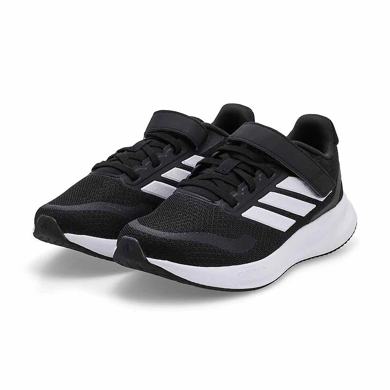 Baskets RUNFALCON 5 EL C, noir/blanc/blanc, enfant