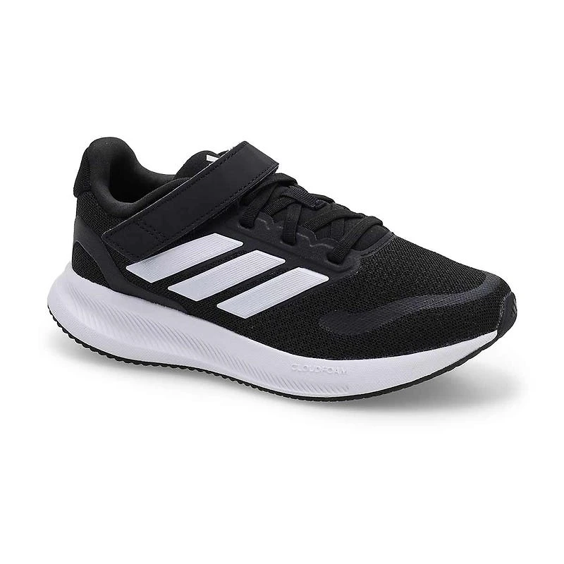 Baskets RUNFALCON 5 EL C, noir/blanc/blanc, enfant