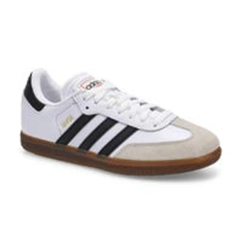 Kids'  Samba Lace Up Sneaker - White/Black