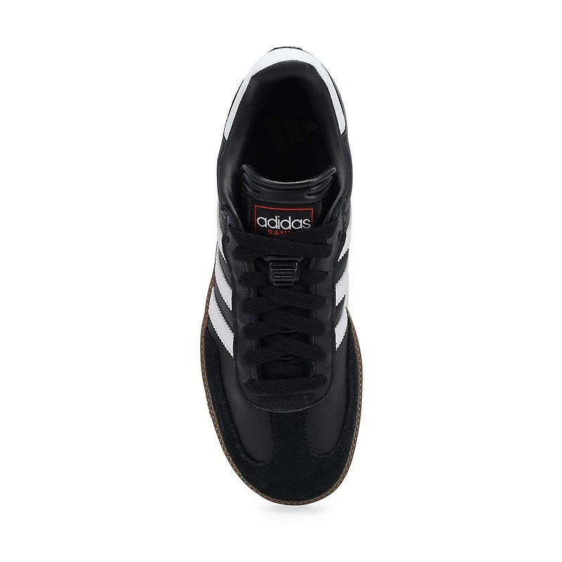 Kids' Samba Lace Up Sneaker - Black/White