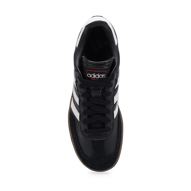 Kids'  Samba Lace Up Sneaker - White/Black