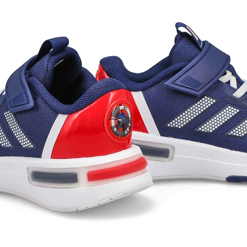 Kids' Marvel Cap Racer EL K Sneaker - Blue/ White