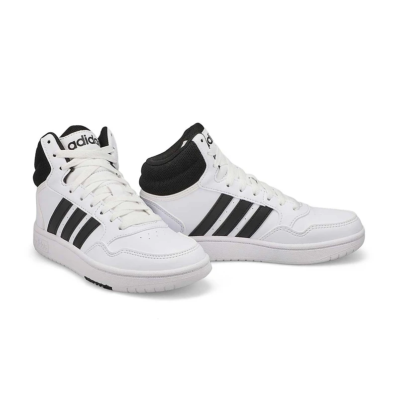 Baskets HOOPS MID 3.0 K, noir/blanc, enfants