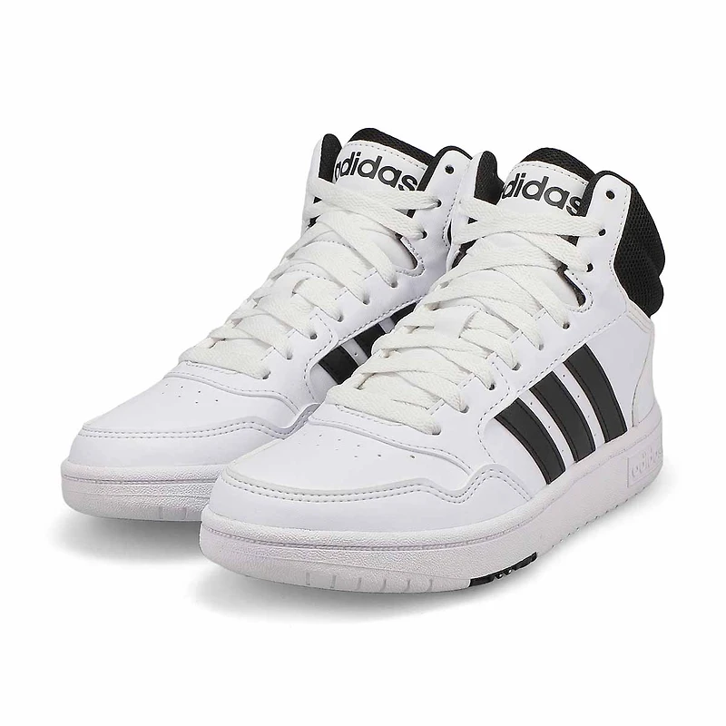 Baskets HOOPS MID 3.0 K, noir/blanc, enfants