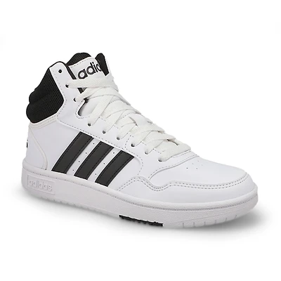 Baskets HOOPS MID 3.0 K, noir/blanc, enfants