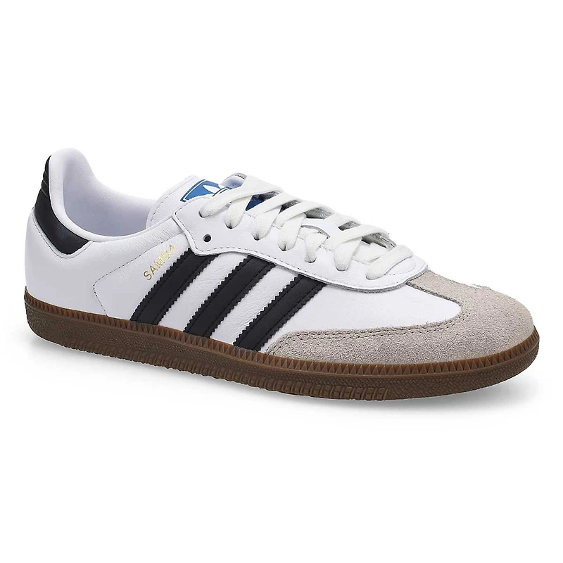 Baskets lacets SAMBA OG, noir/blanc/argent mtal