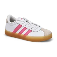 Kids' VL Court 3.0 Lace Up Sneaker - White/Black/G