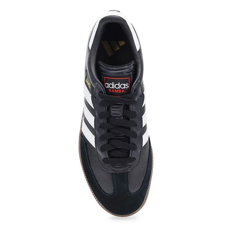 Unisex Samba Lace Up Sneaker - Black/White/Vivid R