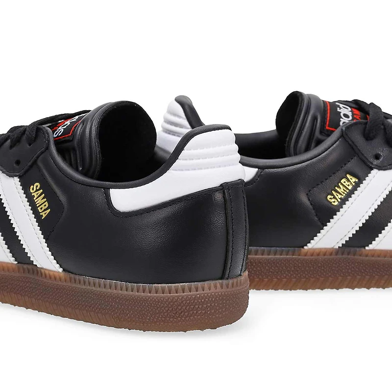 Unisex Samba Lace Up Sneaker - Black/White/Vivid R