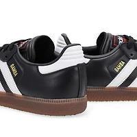 Unisex Samba Lace Up Sneaker - Black/White/Vivid R