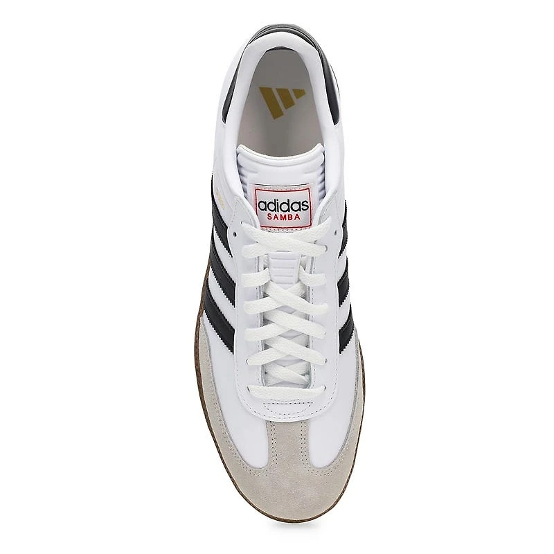 Espadrille unisexe à lacets Samba - Blanc/Noir