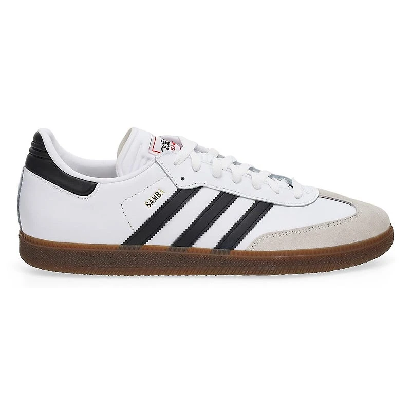 Espadrille unisexe à lacets Samba - Blanc/Noir