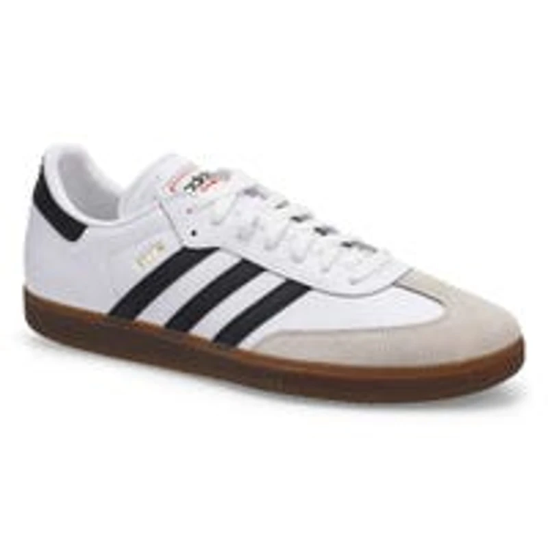 Unisex Samba Lace Up Sneaker - White/Black