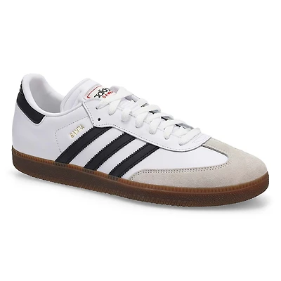 Unisex Samba Lace Up Sneaker - White/Black