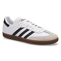 Unisex Samba Lace Up Sneaker - White/Black
