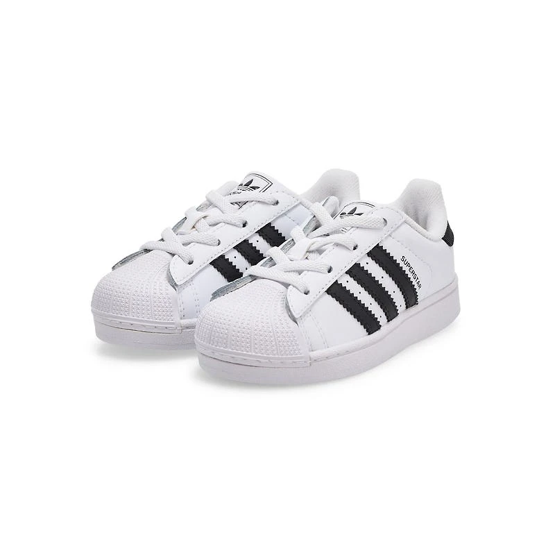 Infants'  Superstar II Lace Up Sneaker - White/Bla