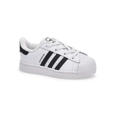 Infants'  Superstar II Lace Up Sneaker - White/Bla