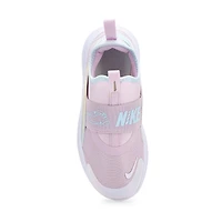 Girls'  Flex Runner 4 PS Pull On Sneaker - Bleache
