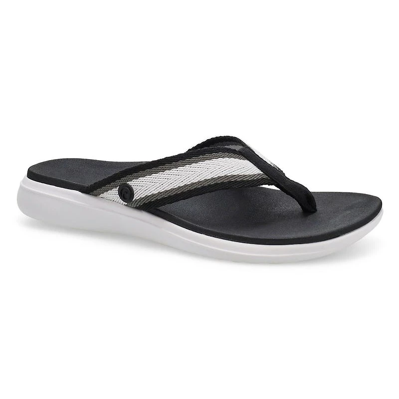 Women's Indigo Casual Thong Sandal - Black/Multi