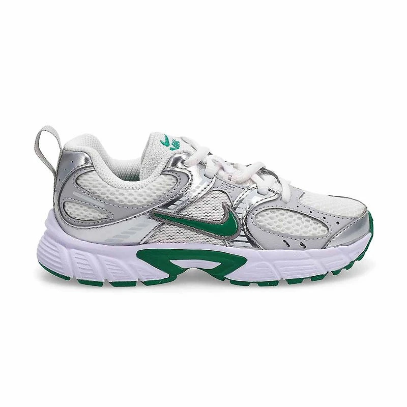 Baskets de performance V5 BP, blanc/malachite/gris