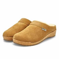 Women's Ivy Suede Clog Slipper - Chestnut