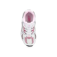 Infants'  530 Bungee Slip On Sneaker - White/Pink
