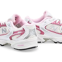 Infants'  530 Bungee Slip On Sneaker - White/Pink