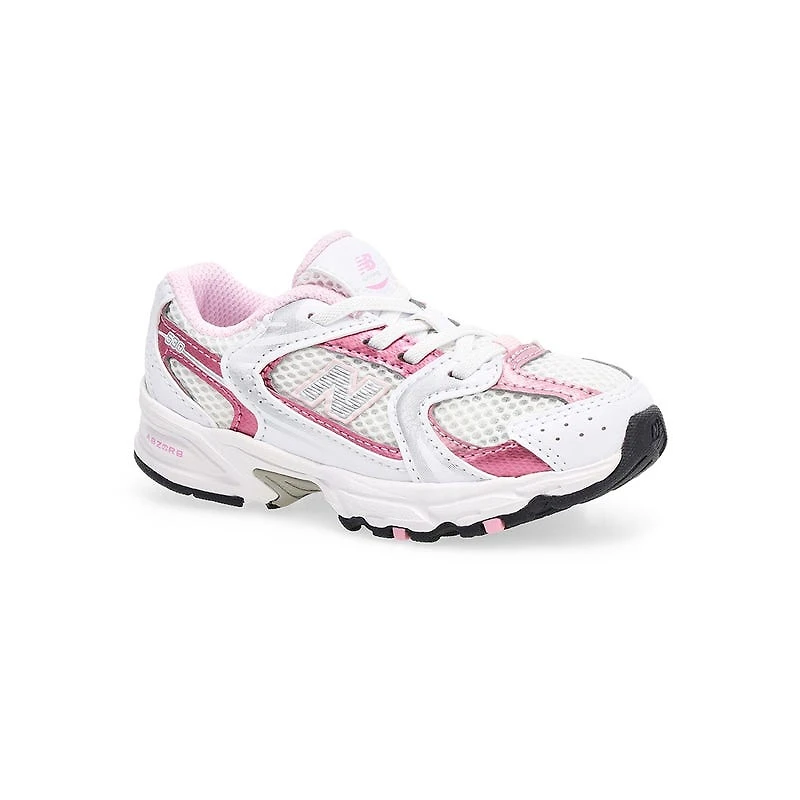 Infants' 530 Bungee Slip On Sneaker - White/Pink