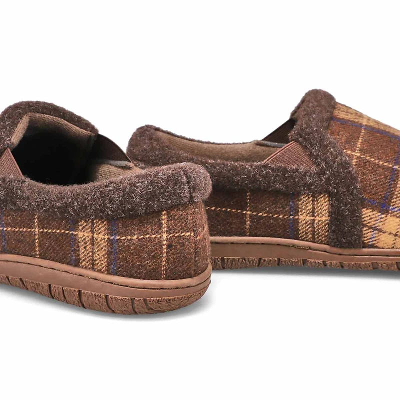 Men's Jacob Memory Foam Closed Back Slipper - Blac