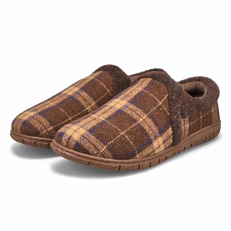 Men's Jacob Memory Foam Closed Back Slipper - Blac