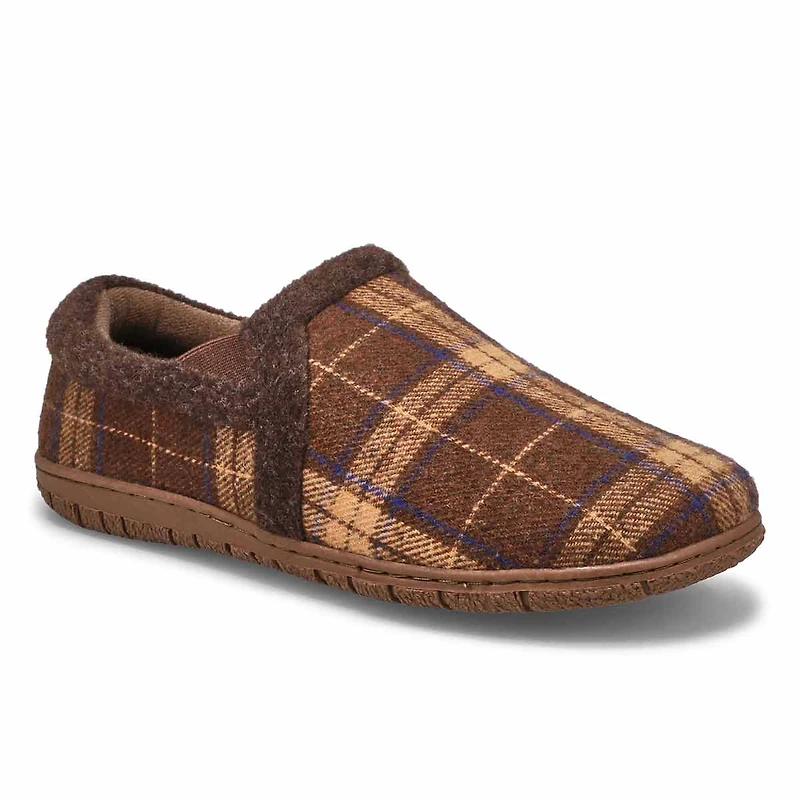 Men's Jacob Memory Foam Closed Back Slipper - Blac