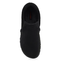 Men's memory foam slipper classic burgundy plai